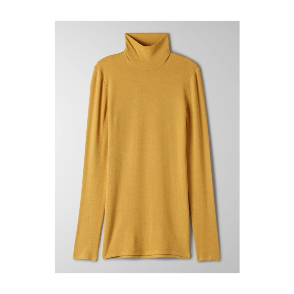Wilfred Only Turtleneck Shirt in Cairo Gold, Size L